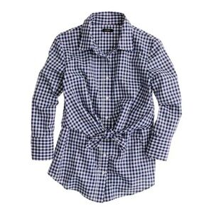 Altuzarra X J.Crew Odette Gingham Top